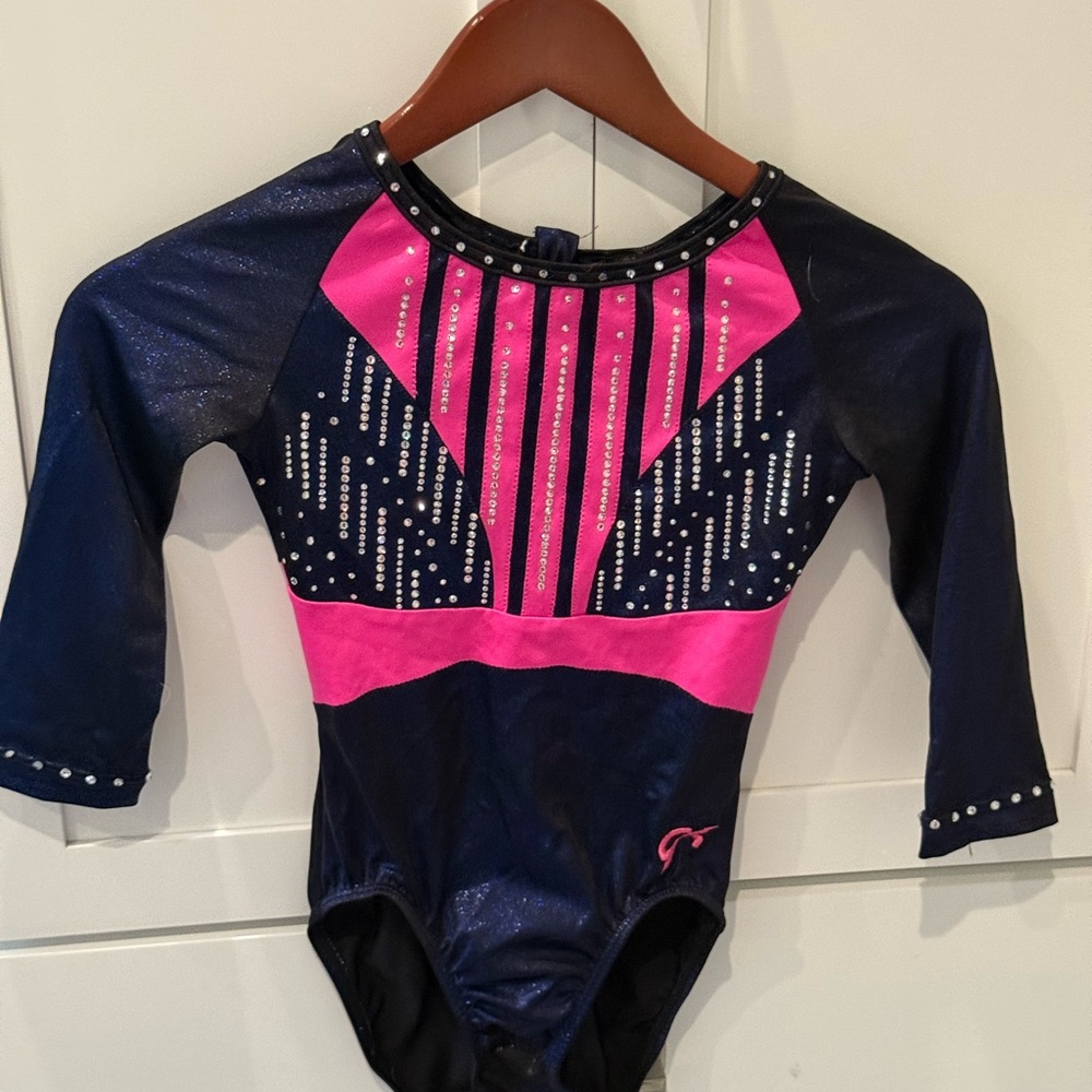 GK Pink and Blue Gymnastics Leotard